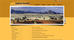 Desktop Screenshot of explore-namibia.com